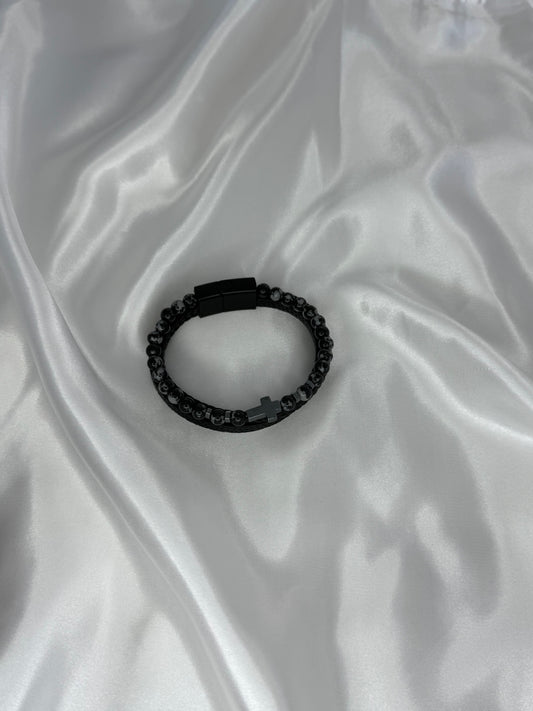 Bracelet homme “Force & Foi” – Pierre naturelle