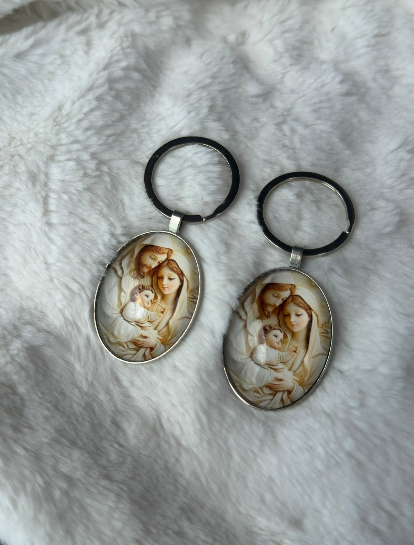 Porte-clé Sainte Famille – Foi & Protection