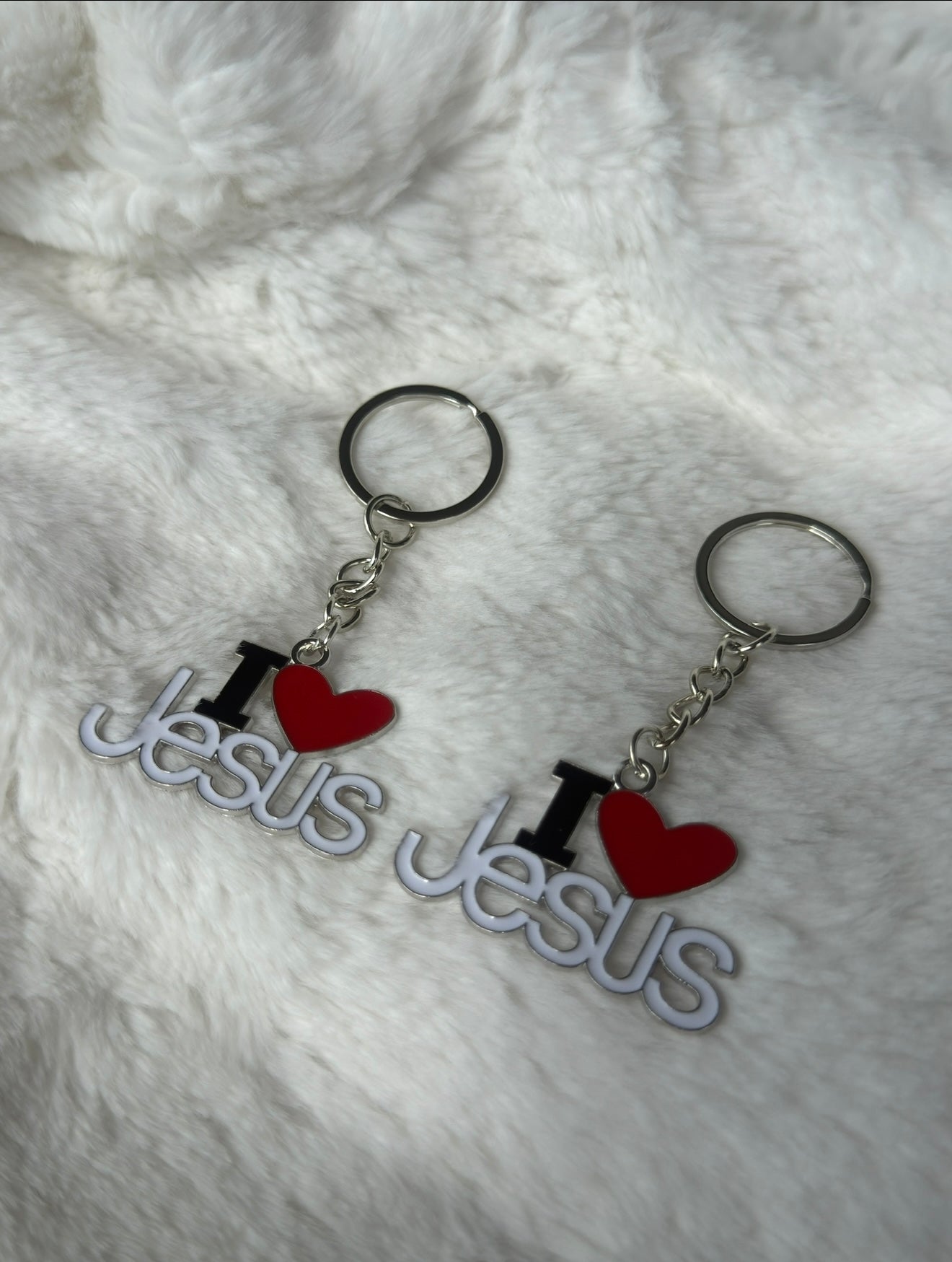 Porte-clé “I ❤️ Jesus” – Foi sans compromis