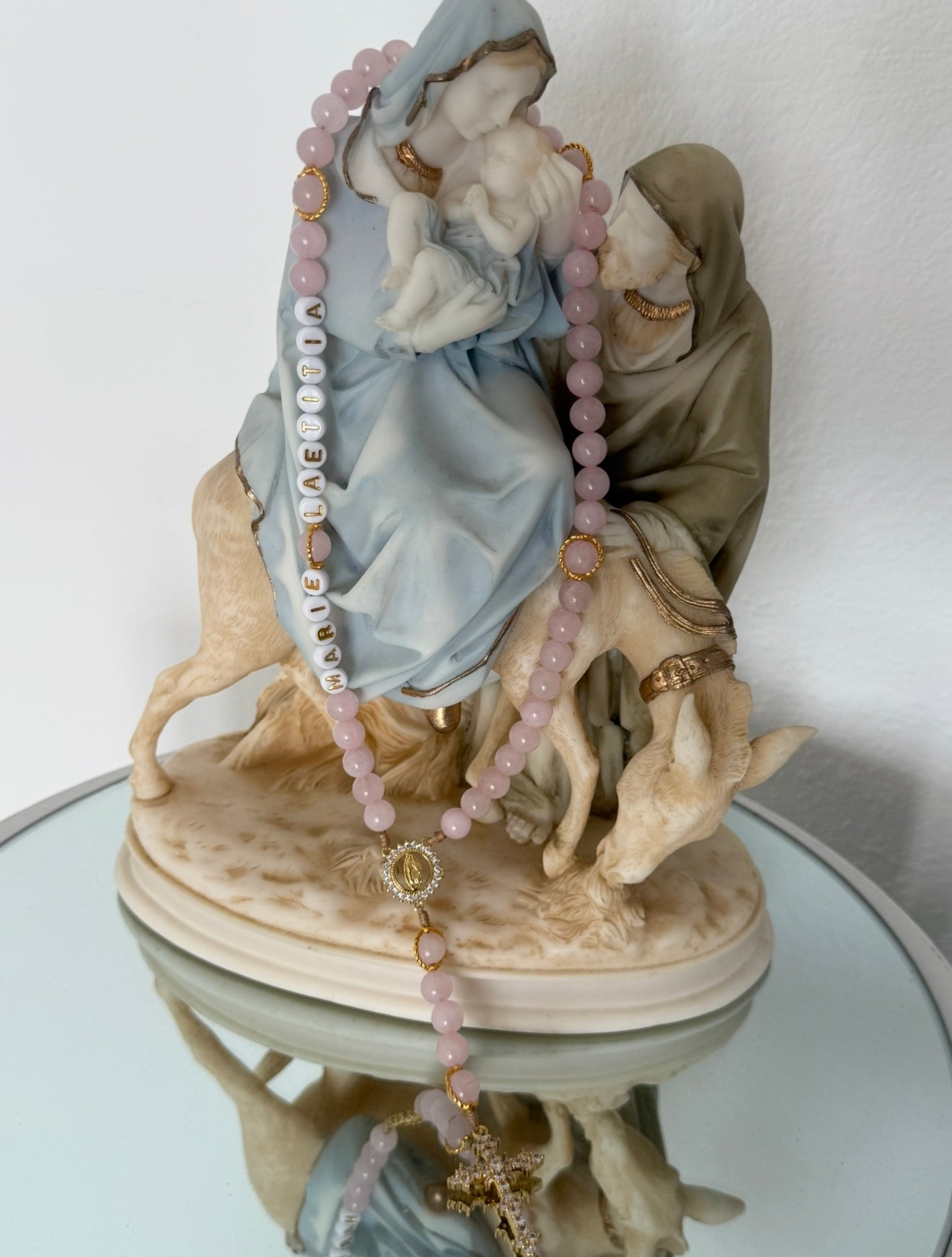 Chapelet en Quartz rose
